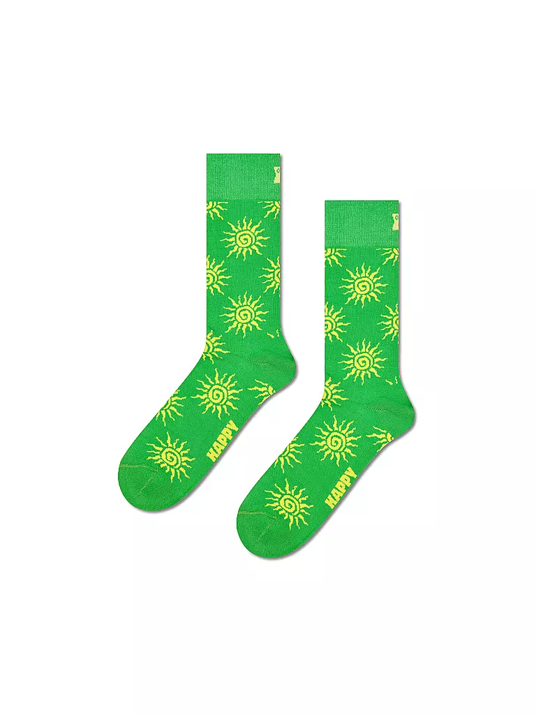 HAPPY SOCKS | Calcetines de mujer SUN 36-40 verde | Verde