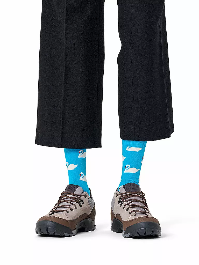 HAPPY SOCKS | Calcetines de mujer SWAN 36-40 azul claro | Azul claro