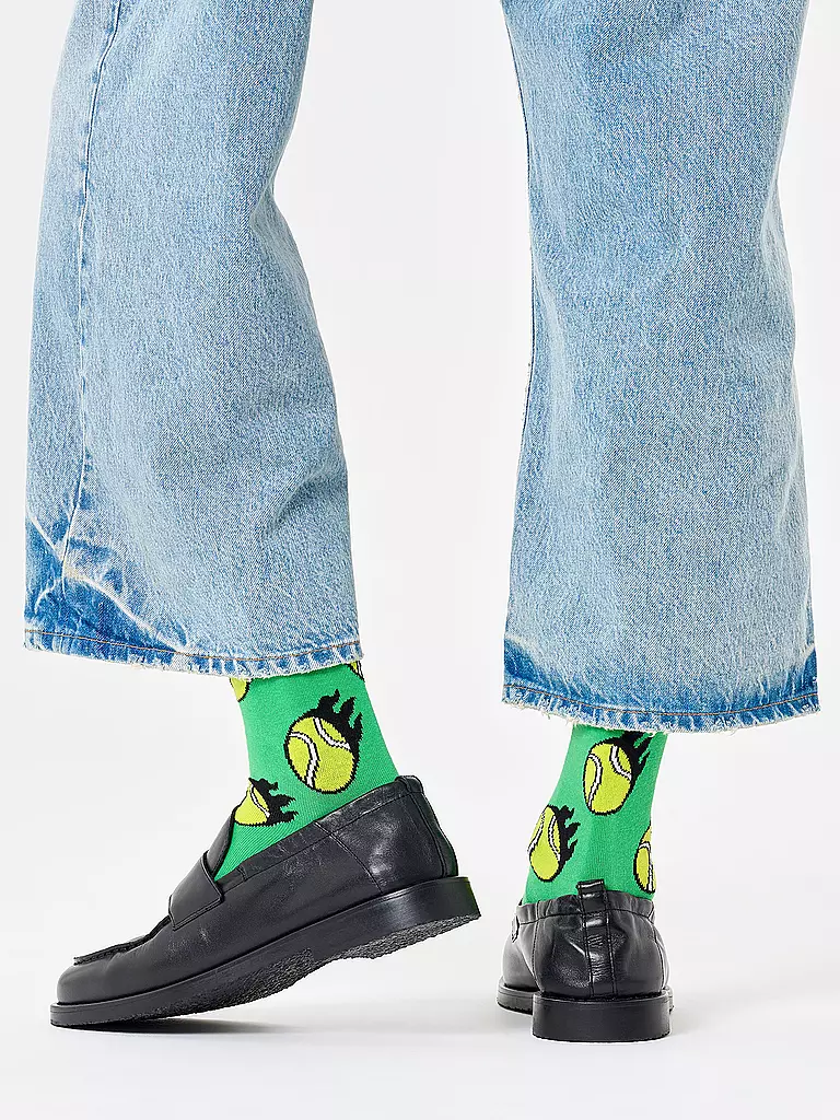 HAPPY SOCKS | Calcetines de mujer TENNIS BALL 36-40 green | Verde