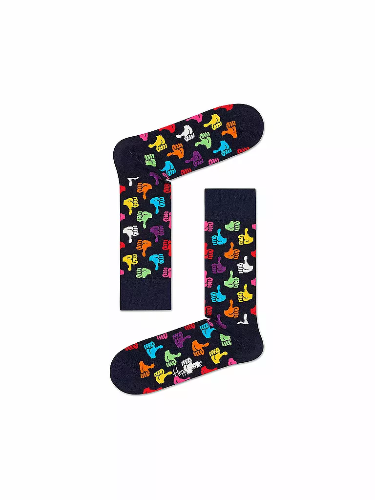 HAPPY SOCKS | Calcetines de mujer THUMBS UP 36-40 azul marino | Azul oscuro