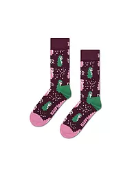 HAPPY SOCKS | Calcetines de mujer VIRGO 36-40 rojo oscuro | Rojo oscuro