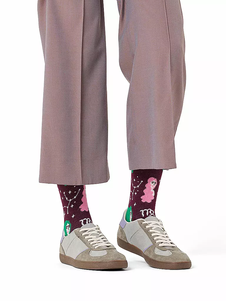 HAPPY SOCKS | Calcetines de mujer VIRGO 36-40 rojo oscuro | Rojo oscuro