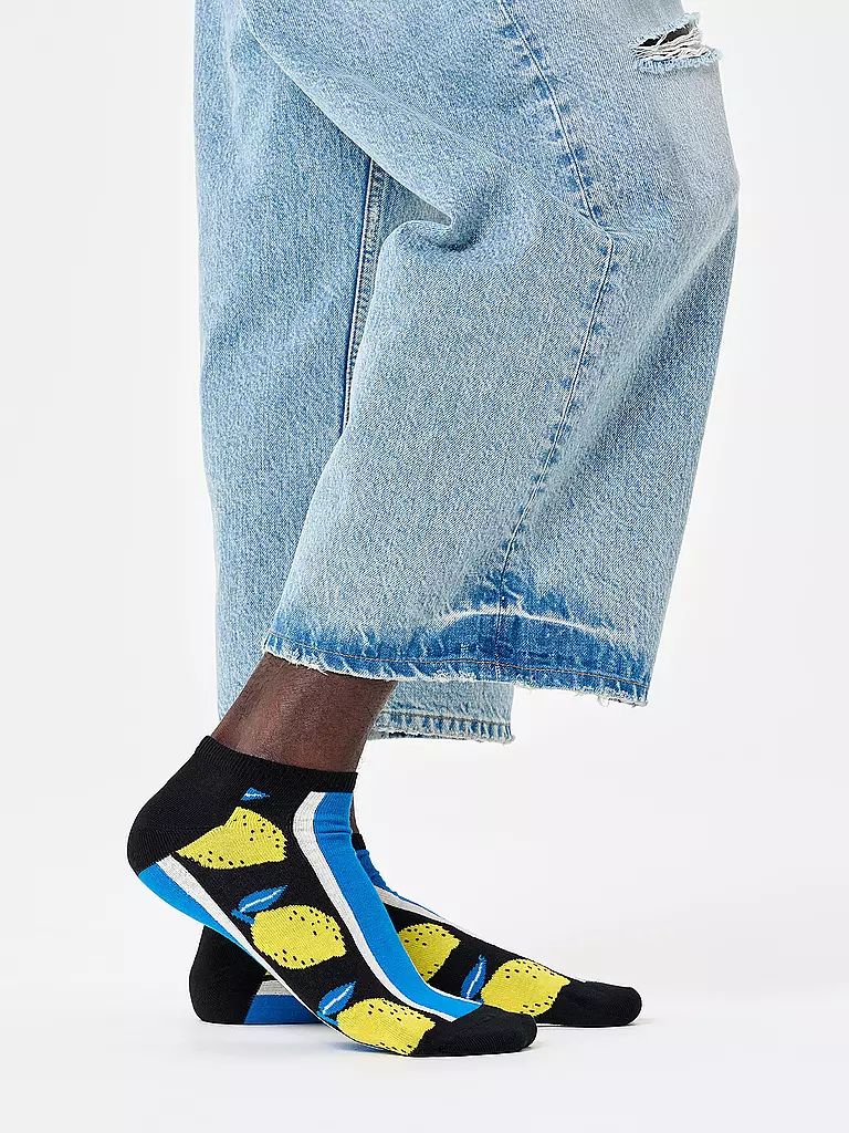 HAPPY SOCKS | Calcetines deportivos para hombre LEMON 41-46 azul | Azul