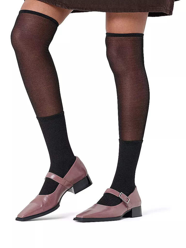 HAPPY SOCKS | Calcetines hasta la rodilla SOLID SHEER 36-40 para mujer, color negro | Negro