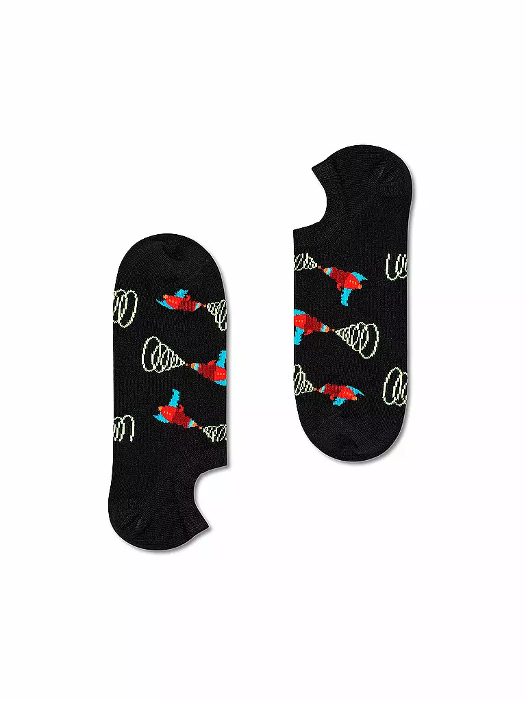 HAPPY SOCKS | Calcetines invisibles para hombre LAZER QUEST negro / multicolor | Negro