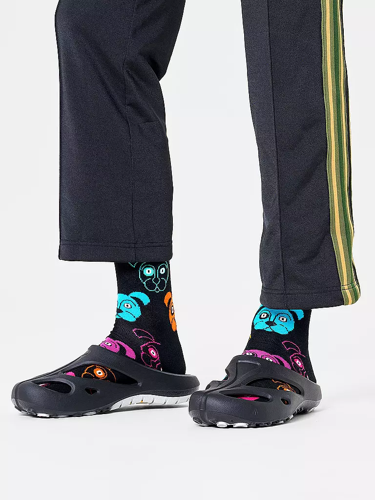 HAPPY SOCKS | Calcetines para hombre DOG negro | Negro