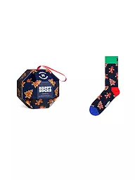 HAPPY SOCKS | Calcetines para hombre GINGERBREAD COOKIES 41-46 navy | Azul oscuro