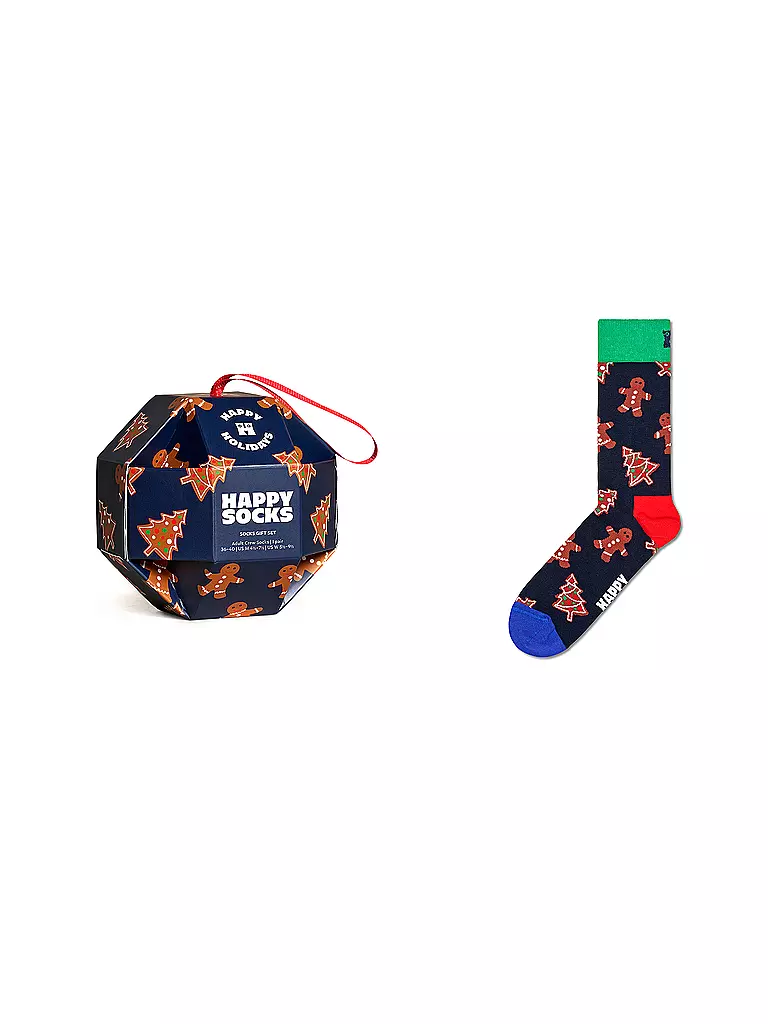HAPPY SOCKS | Calcetines para hombre GINGERBREAD COOKIES 41-46 navy | Azul oscuro