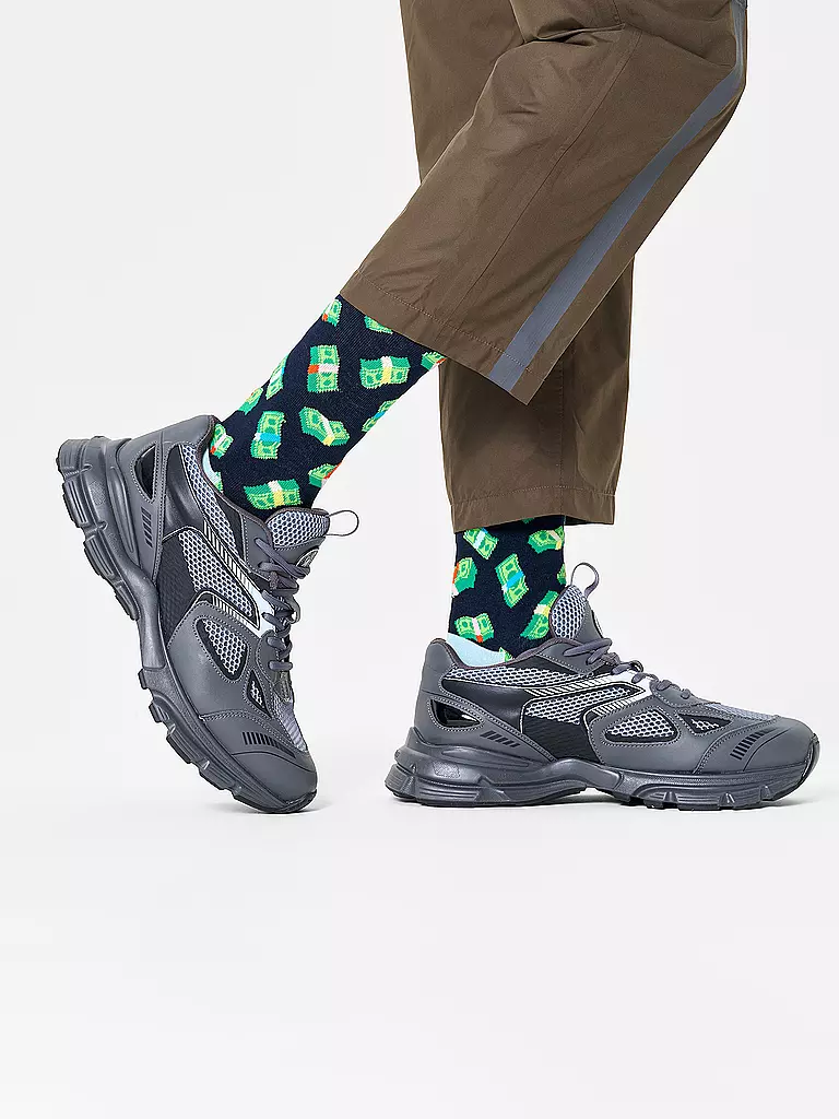 HAPPY SOCKS | Calcetines para hombre MONEY MONEY 41-46 azul marino | Azul oscuro