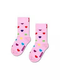 HAPPY SOCKS | Calcetines para niña HEART SOCK rosa claro | Rosa