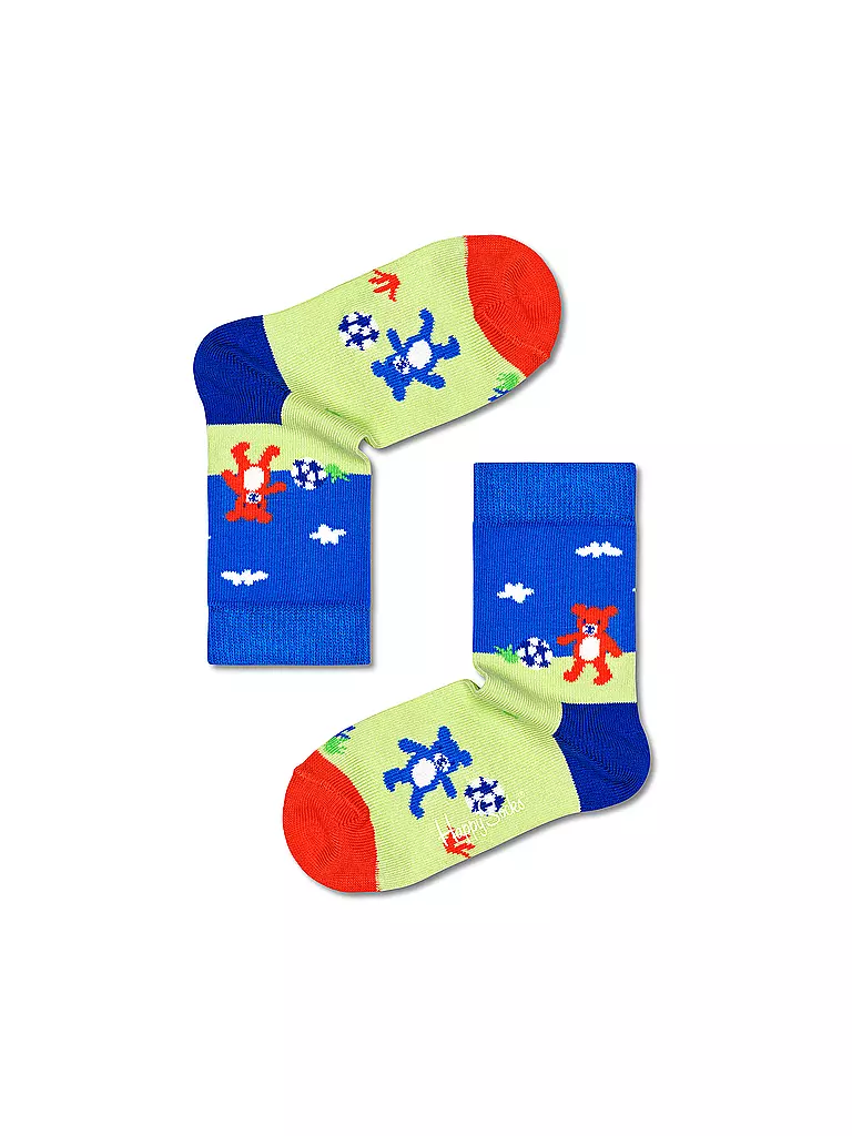 HAPPY SOCKS | Calcetines para niño FOOTBALL TEDDIES verde claro | Verde claro