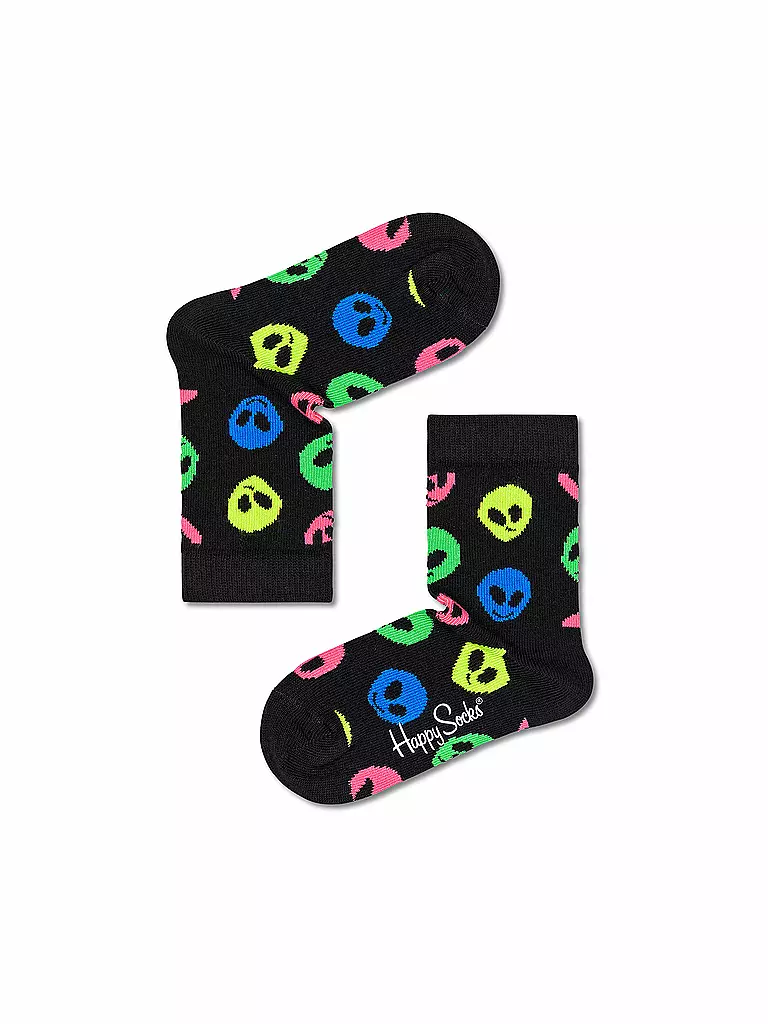 HAPPY SOCKS | Calcetines para niños ALIEN negro / multicolor | Negro