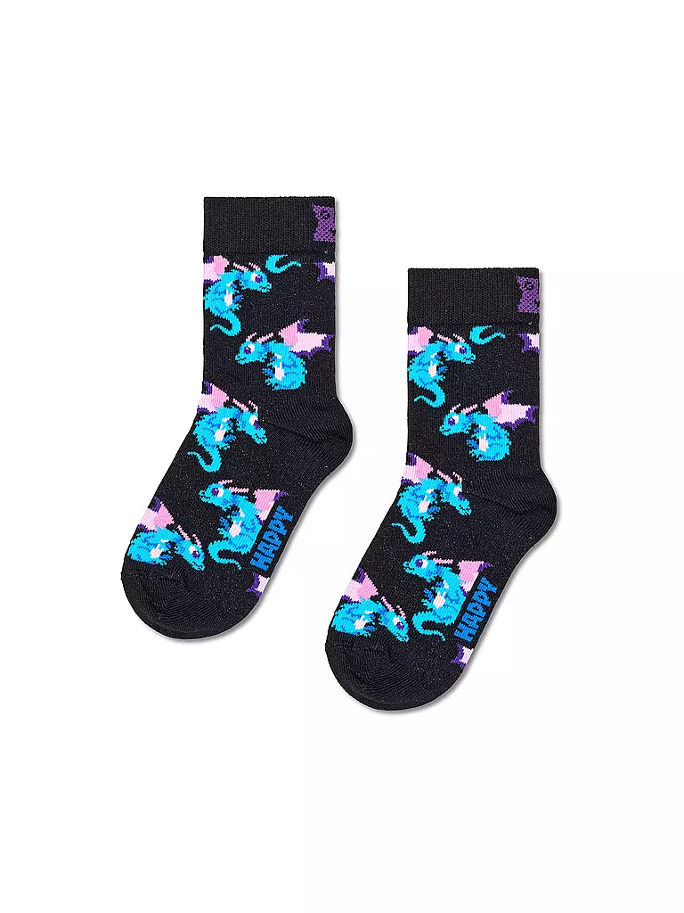 HAPPY SOCKS | Calcetines para niños ANIME DRAGON Black | Negro