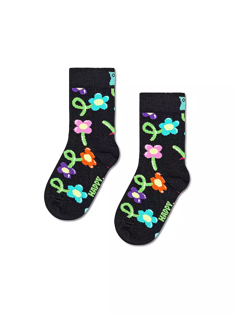 HAPPY SOCKS | Calcetines para niños BALLOON FLOWER Black | Negro