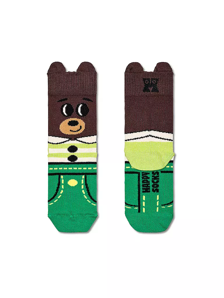 HAPPY SOCKS | Calcetines para niños BEAR marrón | Marrón