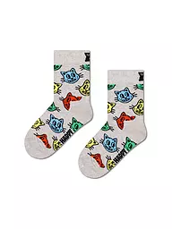 HAPPY SOCKS | Calcetines para niños CAT gris | Gris claro