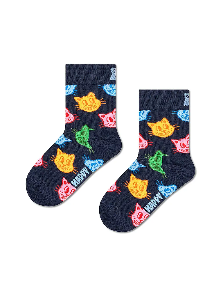 HAPPY SOCKS | Calcetines para niños CAT SOCK azul marino | 