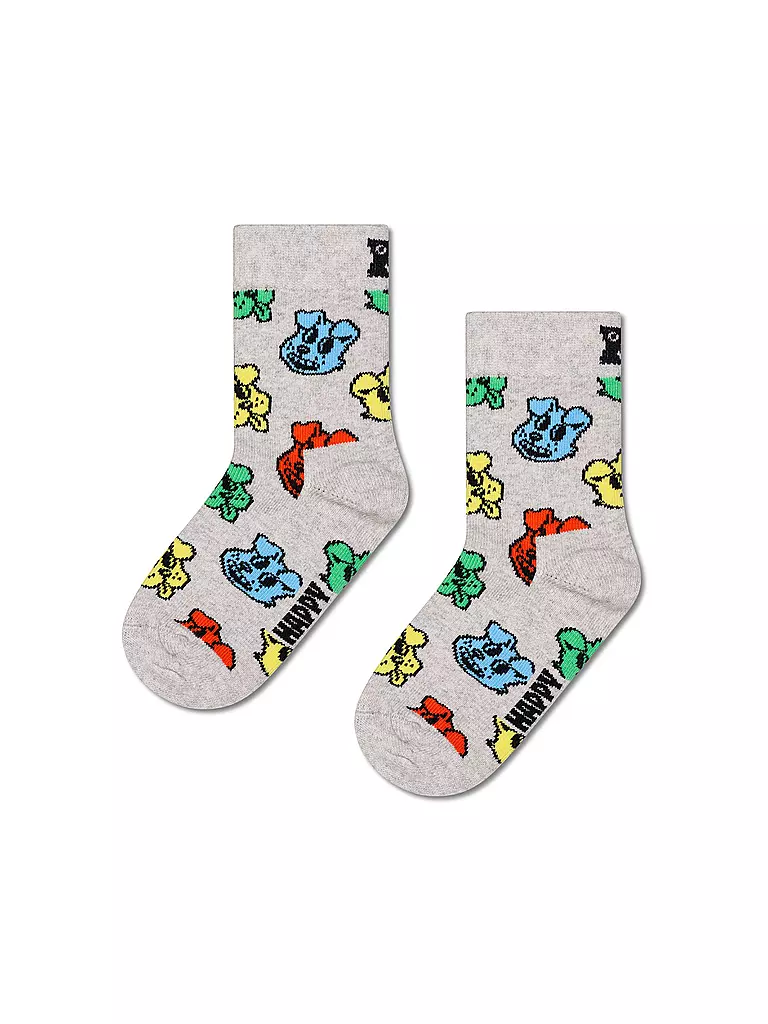 HAPPY SOCKS | Calcetines para niños DOGGO gris | Gris claro