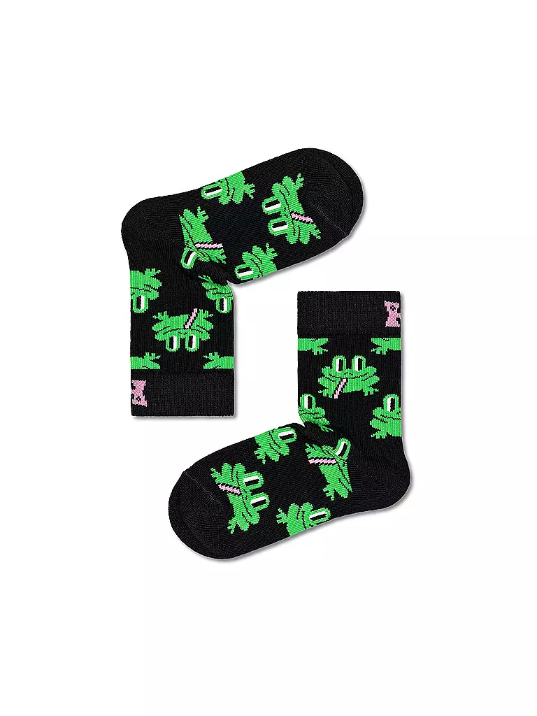 HAPPY SOCKS | Calcetines para niños FROG negro | Negro