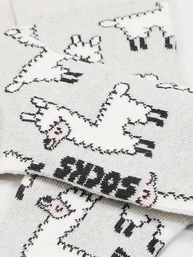 HAPPY SOCKS | Calcetines para niños LLAMA gris | Gris claro