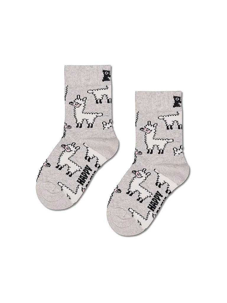 HAPPY SOCKS | Calcetines para niños LLAMA gris | 