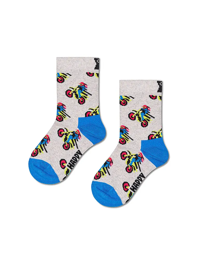 HAPPY SOCKS | Calcetines para niños MOTORBIKE gris | 