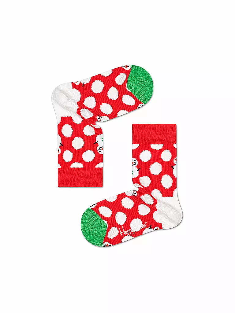 HAPPY SOCKS | Calcetines para niños SNOWMAN medium red | Rojo