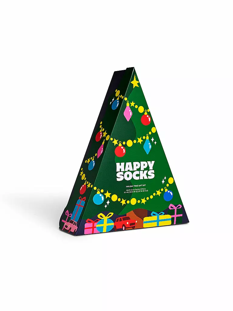 HAPPY SOCKS | Damen Geschenkset 3er Pkg. HOLIDAY 36-40 green | Verde