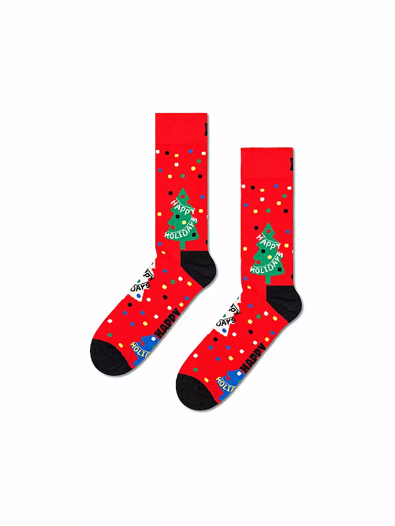 HAPPY SOCKS | Damen Geschenkset 3er Pkg. HOLIDAY 36-40 green | Verde