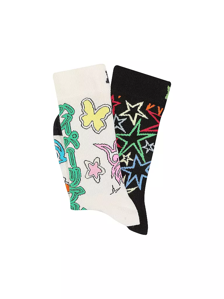 HAPPY SOCKS | Damen Geschenkset SPINNING WHEEL 2er Pkg 36-40 white | Multicolor