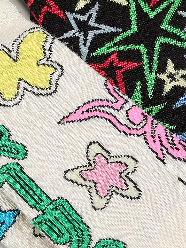 HAPPY SOCKS | Damen Geschenkset SPINNING WHEEL 2er Pkg 36-40 white | Multicolor