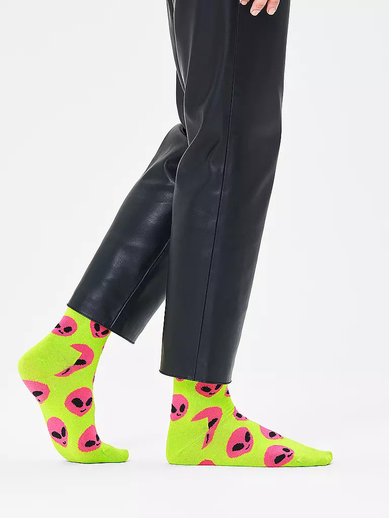 HAPPY SOCKS | Damen Socken ALIEN 36-40 green | Verde