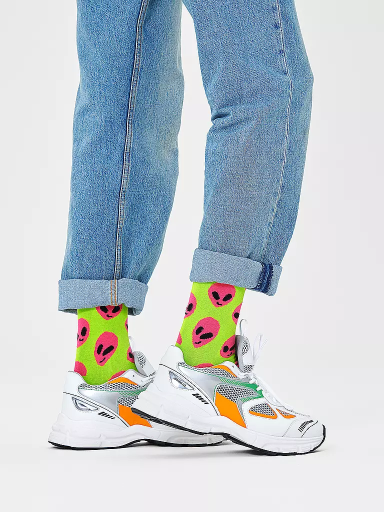 HAPPY SOCKS | Damen Socken ALIEN 36-40 green | Verde