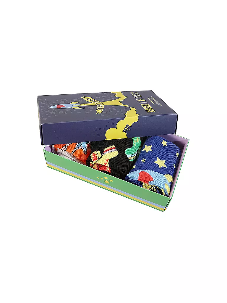 HAPPY SOCKS | Damen Socken ELTON JOHN 3er Pkg. 36-40 black | Negro