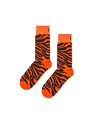 HAPPY SOCKS | Damen Socken FLUFFY ZEBRA 36-40 orange | Naranja