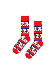 HAPPY SOCKS | Damen Socken GINGERBREAD Gr. 36 - 40 red | Rojo