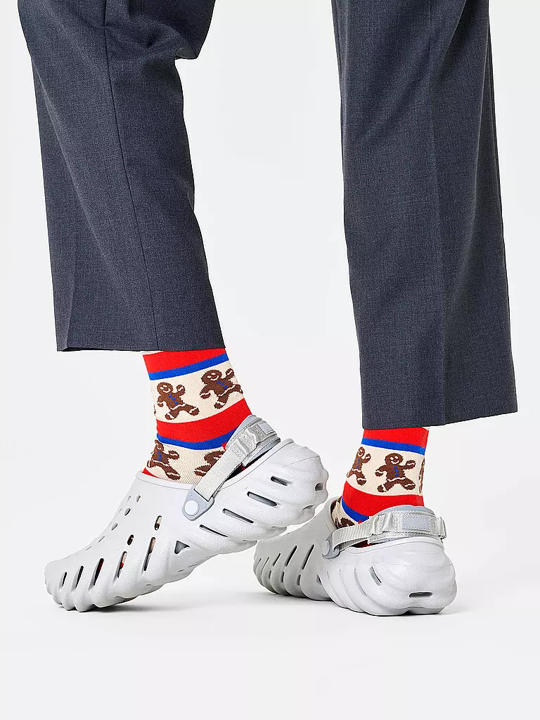 HAPPY SOCKS | Damen Socken GINGERBREAD Gr. 36 - 40 red | Rojo