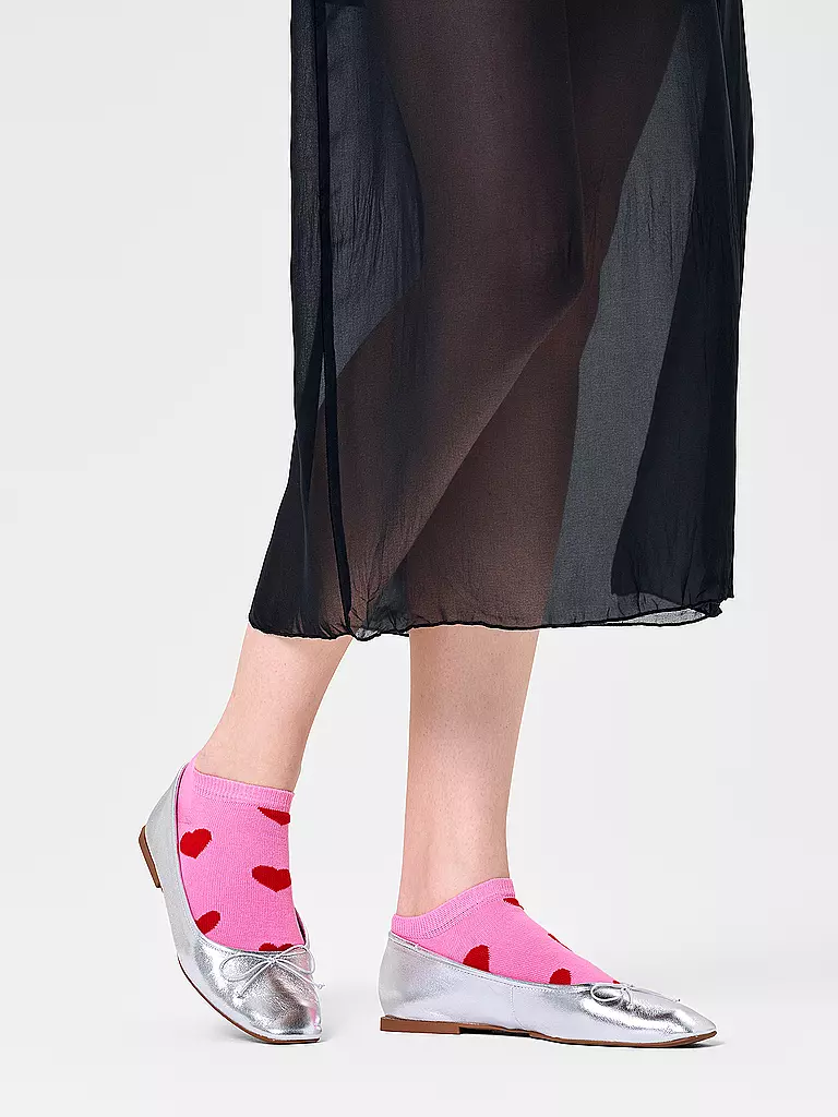 HAPPY SOCKS | Damen Socken HEART 36-40 rosa  | Fucsia