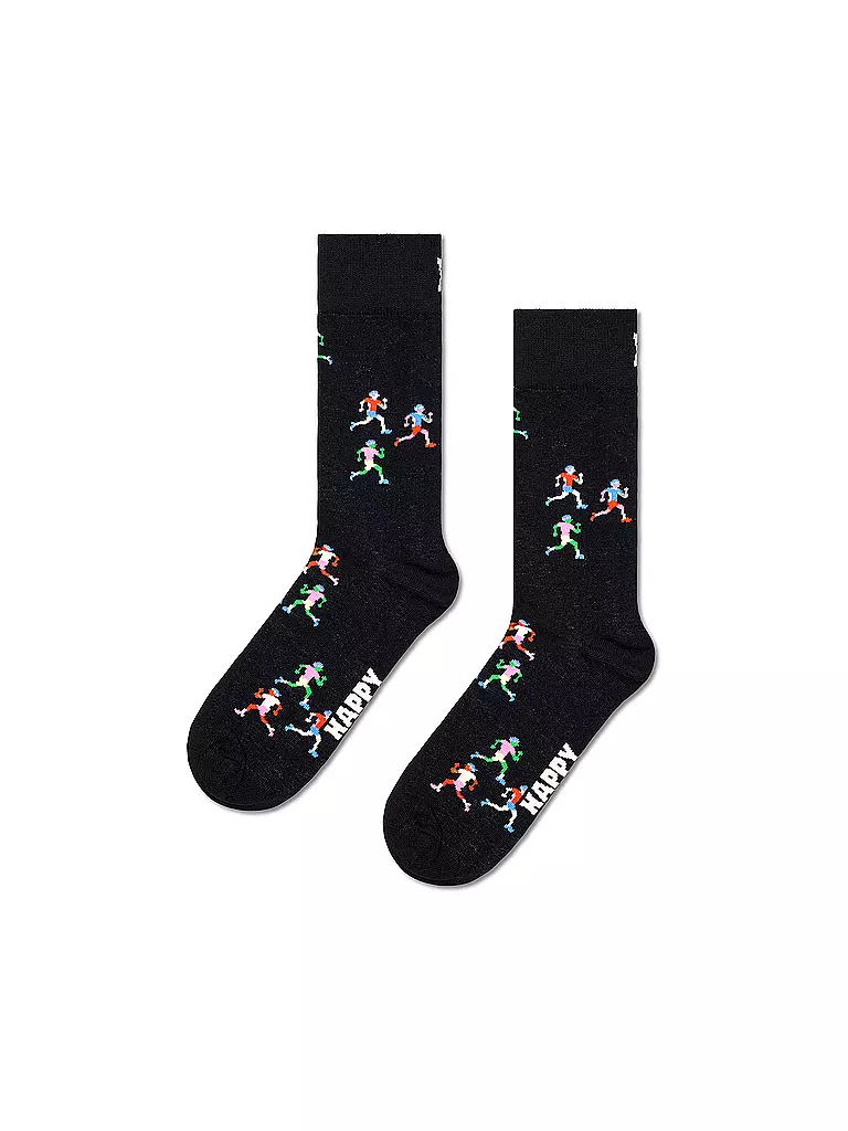 HAPPY SOCKS | Damen Socken RUNNERS SOCK  36-40 black | Negro