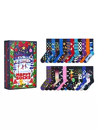 HAPPY SOCKS | Herren Geschenkset 24er Pkg ADVENT CALENDAR 41-46 navy | Azul oscuro