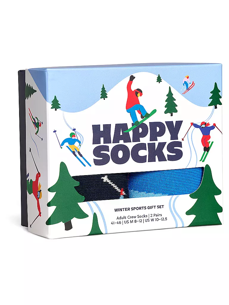 HAPPY SOCKS | Herren Geschenkset 2er Pkg WINTER SPORTS 41-46 white | Blanco