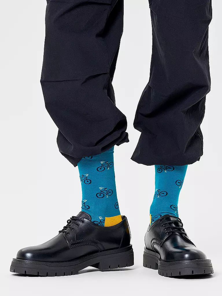HAPPY SOCKS | Herren Socken 41-46 BIKE turquoise | Petróleo