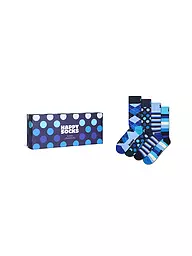 HAPPY SOCKS | Juego de regalo para hombre, paquete de 4, CALCETINES MARINOS 41-46, azul marino | Azul