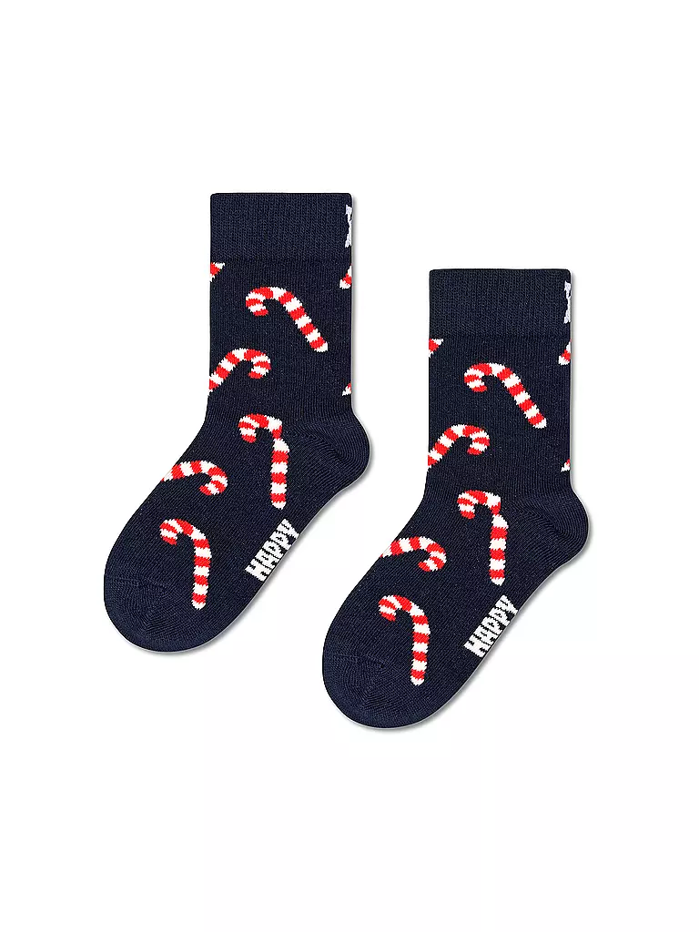 HAPPY SOCKS | Nombre del producto: Calcetines para niños CANDY CANE navy | Azul oscuro