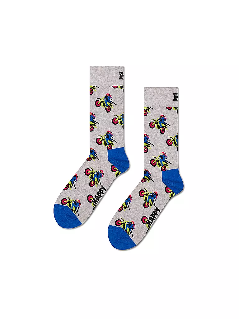HAPPY SOCKS | Set de regalo para hombre, paquete de 3, FAST SPORTS 41-46 gris | 