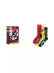 HAPPY SOCKS | Set de regalo para hombre, paquete de 3, SPIDER MAN 41-46 púrpura | Multicolor