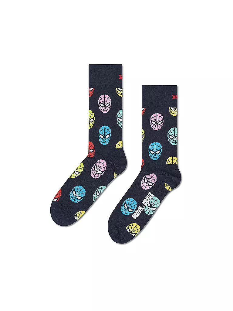 HAPPY SOCKS | Set de regalo para hombre, paquete de 3, SPIDER MAN 41-46 púrpura |