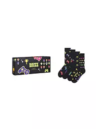HAPPY SOCKS | Set de regalo para hombre 4 unidades GAMER 41-46 negro | Negro