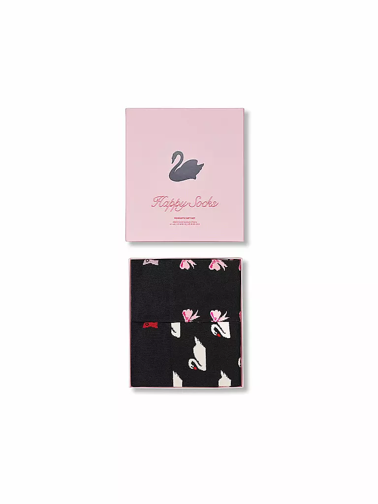 HAPPY SOCKS | Set de regalo para mujer, 2 unidades, SWAN 36-40 rosa | 