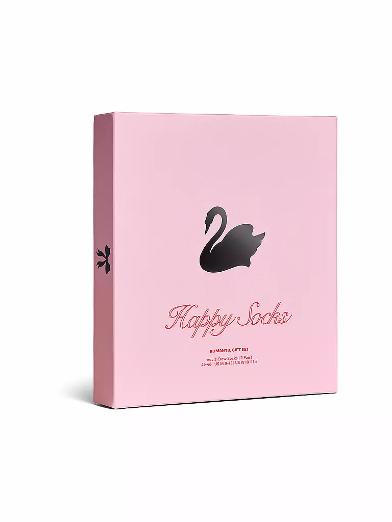 HAPPY SOCKS | Set de regalo para mujer, 2 unidades, SWAN 36-40 rosa | 